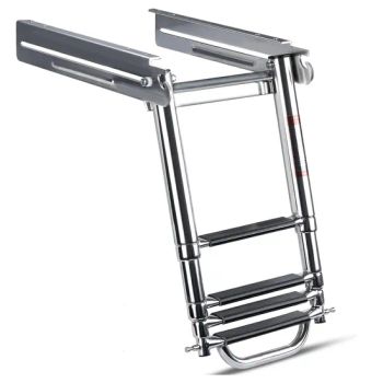 4 Step Boat Ladder 316 Stainless Steel Telescoping Ladder 900 Pound Capacity for Marine Yacht/Swimming Pool - Shenxian Shenghui Stainless Co., Ltd. - China