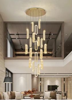 Zhongshan Wholesale Luxury Interior Project Crystal Long Stairs Chandeliers Lobby Chandeliers - Zhongshan Tpstarlite Lighting CO., LTD. - China