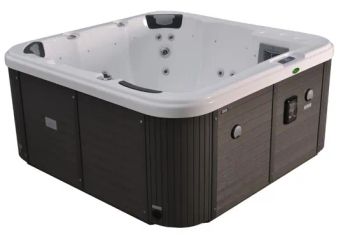 2 Lounge+3 Seats New Design 5 Persons Massage Wholesale SPA Garden Bathtub Jakuzi Hottub with Light - Guangzhou HOTPOOL Sanitary Ware Co., Ltd. - China