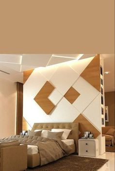 Wooden Double Bed Interior Design Services, Work Provided: Wood Work & Furniture - A J Construction - India