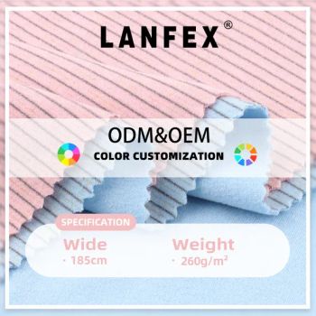 Polyester Wool Mulberry Silk Dyed Fleece Velvet Flannelette Fabric Winter Jackets Pants - Shaoxing Lanfex Import and Export Co., Ltd. - China