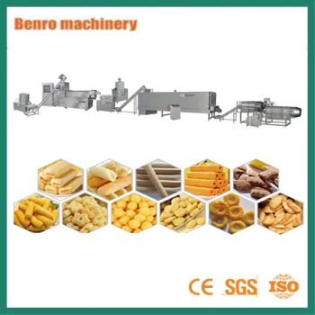 Mass Production Puff Snacks Processing Line Trademark SBN Specification CE HS Code 8438800000 Model NO. SLG65/70/85 Power Source - Shandong Saibainuo Machinery Co., Ltd - China