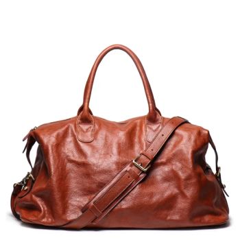 Natural Cow Skin Travel Bags Waterproof Men's Leather Overnight Bags Business Hand Luggage Male Weekend Bag - Fuzhou Haomin Imp. & Exp. Co., Ltd. - China