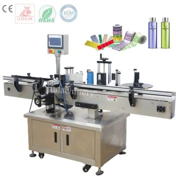 Factory Jar Round Bottle Labeling Machines Desktop Auto Label Equipment Manual Sticker Label Machine for Plastic Glass Bottle - Guangzhou Jinfeng Light Industry Machinery Equipment Co., Ltd. - China