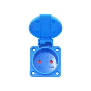 Znpon Z134n 16A 250V IP54 Waterproof 2pin Schuko Socket Without Grounding - Ningbo Znpon Electrical Appliance Co., Ltd - China