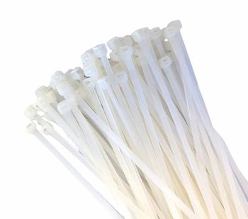 White Nylon Cable Tie Color White Length 100 mm Type NYLON CABLE TIE Tensile Strength 2.5 Mechanism Self-locking Country of Origin Made in - Rainbow Tapes House - India