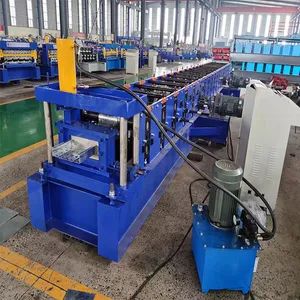 Scaffold Walk Board Making Machine 5500W 6000kg Electric Roll Forming PLC 10-12M/Min 350h Steel 45#Chrome Cr12 Blade - Cangzhou Guangchi Machinery Co., Ltd. - China