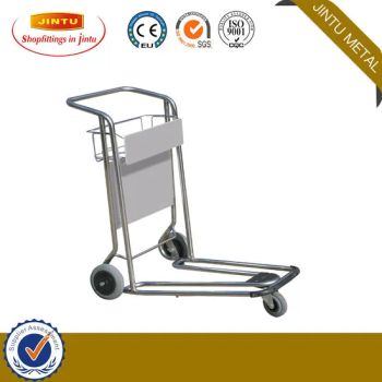 3 Wheel OEM Stainless Steel Baggage Airport Carts Airport Trolleys - Suzhou Jintu Metal Working Co., Limited - China