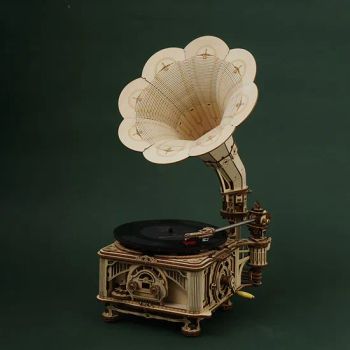 Classical Gramophone Jigsaw Eco Friendly Toys 3D Wooden Puzzles - NINGBO GENERAL UNION CO.,LTD. - China