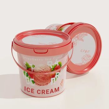Stackable Small Plastic Buckets Transparent Handled Sealable Multipurpose Small Plastic Buckets - Anhui Ruitu Communication Equipment Co., Ltd. - China