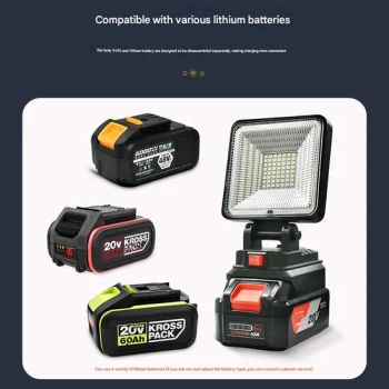 LED Work Lights Industrial Grade Lithium Battery Work Lamp Auto Repair Decoration Work Lighting Device - Shenzhen Ziyi Lighting Co., Ltd - China