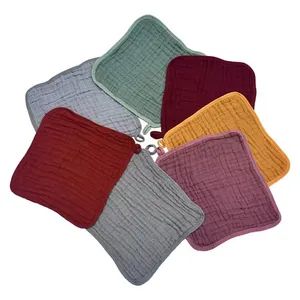 Soft Muslin Wash Cloth Baby Washcloths Soft Newborn Baby Face Towel - Keenago Holdings Limited - China