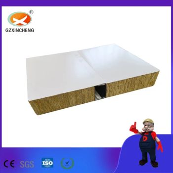 50mm Thickness Rock Wool Corrugated Sandwich Board of Rabbet Type - Guangzhou Xincheng New Materials Co., Limited - China