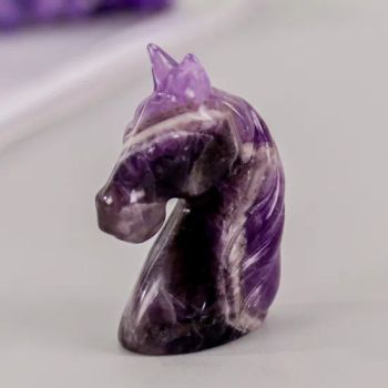 2.5inch Hot Sales Natural Amethyst Unicorn Carving Handcrafted Amethyst Unicorn for Crystal Crafts - Xiamen Amore Gift Solutions Co., Ltd. - China