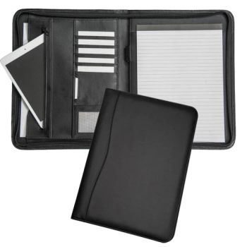 Embossed Business Australia A4 Faux Leather Bound Compendium File Folder with Notepad - Xiamen Le Young Imp. & Exp. Co., Ltd - China