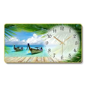 Silent Quartz Landscape Painting Wall Clock Decor for Living Room Murals Style - Zhejiang Pangoo Cultural & Art Co., Ltd. - China