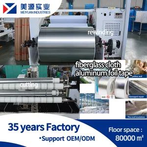 HVAC Industrial Fr Grade Aluminum Foil-Glass Cloth Tape Fiberglass Tape - JIANGYIN MEIYUAN INDUSTRIES CORPORATION - China