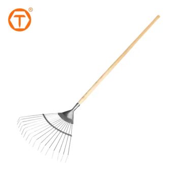 157cm Industrial Metal Yard Rakes Stainless Steel Outdoor Lawn Garden Leaf Rake for Leaves and Grass - Hebei Sinotools Industrial Co., Ltd. - China