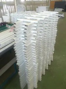 Conch UPVC Yard Fencing Size 5.8meters Trademark CONCH HS Code 3925200000 Material Plastic Steel Pillar Distance - Yingde Conch Profiles Co., Ltd. - China