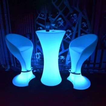Modern LED Bar Table with Illumination Waterproof Plastic Furniture for Home Bars Hotels and Malls for Cocktail Parties - Hebei Xingdong International Trade Co., Ltd. - China