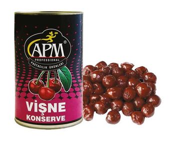 APM SOUR CHERRY CANNED FRUIT Shape BALL Type CHERRY Weight (kg) 5 Brand Name APM Style PRESERVED Taste Sour, sweet Shelf Life 3 - APM AZIM GIDA SANAYI VE TICARET ANONIM SIRKETI - Turkey