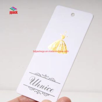 Samples Free Customised Paper Hangtag in Clothing Accessories Made in China Manufacture - Baoding Pack Import and Export Co., Ltd. - China