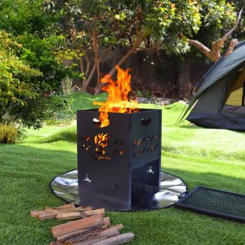 Wood Burning Lightweight Portable Patio Steel Firepit Outdoor Backyard Fireplace Fire Pits - Huizhou Haorui Hardware Technology Co., Ltd. - China