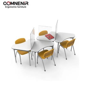 Educational Supplies Modern University School Desk and Chair Furniture Indoor Collaborative Desk - Hebei Comnenir Furniture Sales Co., Ltd. - China