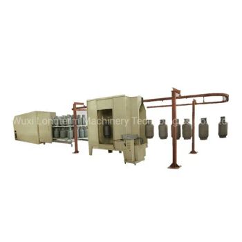 Powder Coating Spray Booth for LPG Gas Cylinders, Electrostatic Powder Coating Line/System* - Wuxi Longterm Machinery Technologies Co., Ltd. - China