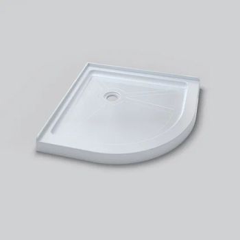 1000× 1000× 95 Sector Walk in Shower Tray Center Drain Non Slip Textured Surface Acrylic Shower Base - TLS Industries Co., Ltd. - China