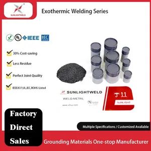 Exothermic Welding Metal Powder Wholesale Factory Price IEEE837 UL467 Earthing Materials China Manufacturer Supplier Sunlightweld Vs Cadweld 45gr 90gr 115gr 150 - Sunlight Chengdu Xihanggang Electric Manufacturing Co., Ltd. - China