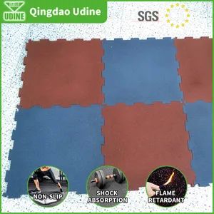 Rubber Flooring for Home Rubber Gym Floor Gym Flooring for Home Gym Rubber - Qingdao Udine Rubber Plastic Co., Ltd. - China