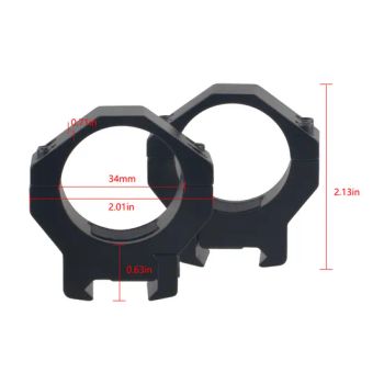 34mm Hunting Scope Mount 20mm Picatinny Scope Ring - Guangzhou Miaozhun Jie Trade Co., Ltd. - China