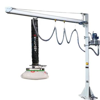 Vacuum Tube Lifter with Jib Crane Slewing 240 Degree Horizontally for Boxes Bags and Buckets Handing Equipment - Shanghai Billions Machine Equipment Co., Ltd. - China