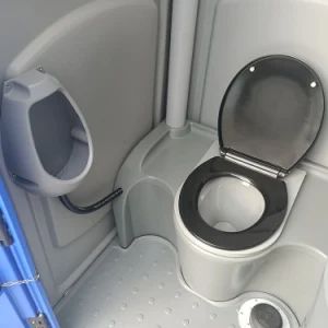 China Prefabricated Outdoor Mobile Portable Toilets MOQ 1 Unit Weight 85kg Material HDPE Color Dark Blue Waste Tank - Xiangxin (Fujian) Light Steel Housing Development Co., Ltd. - China