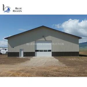 Prefabricated Steel Garage Kits with Anti-Corrosion Galvanized Coating Size for Vehicle Storage - Quanzhou Bluehaven Construction Co., Ltd - China