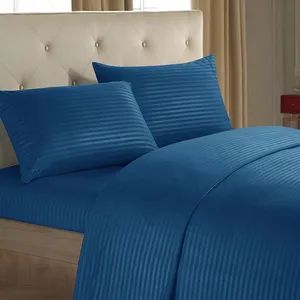 Wholesale Bedding Set 100% Microfiber Polyester Home Hotel Flat Fitted Sheet Four Piece Set Bed Sheets Home Textile Premium Solid Color Satin Bed Sheets - Chengdu Molee Textile Co., Ltd. - China
