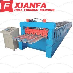 Steel Floor Board Roll Forming Machine Metal Floor Tile Machine Floor Tile Making Machine Steel Floor Decking Roll Forming Machine - Botou Xianfa Roll Forming Machine Factory - China