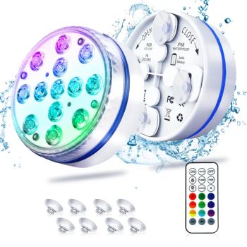 IP68 Smart RGB 12V Remote Underwater Submersible Pool Lights LED Floating Swimming Pool Lights - Ningbo Bonny E-Home Co., Ltd. - China
