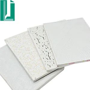 Gypsum Ceiling Tiles PVC Film Coating Ceiling Tiles Waterproof High Quality Fireproof Soundproof - Shandong Linjing New Building Materials Co., Ltd. - China