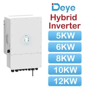 Top Deye off Grid on Grid Tie 5kw 6kw 8kw 10kw 12kw MPPT Hybrid Single Phase Solar Panel Power Supply Inverter for Home Energy System Kb-Power Inverter - MY Solar Technology Co., Ltd. - China