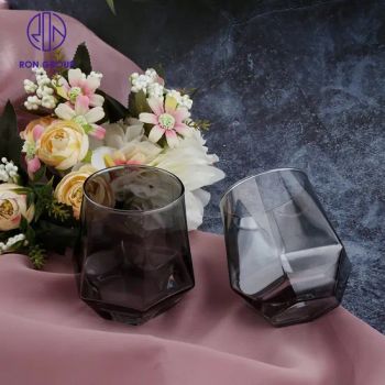 Wholesale Glassware Drinkware Wine Whiskey Prismatic Glass Cup for Hotel Restaurant Wedding Party - Foshan Ron Hospitality Supplies Co., Ltd. - China