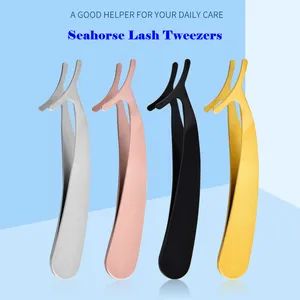 Reusable Stainless Steel Seahorse Lash Clip Rose Gold 10x1.5cm MOQ100 1Y NonToxic RustResistant - Haifeng Alaric Inc - China