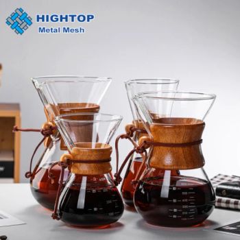 Big/Small Size Custom Double Wall Unusual Heat Resistant Classic Coffee Pot Glass Pour Over Coffee Maker with Brewer - Shijiazhuang Amber Metal Products Co., Ltd. - China
