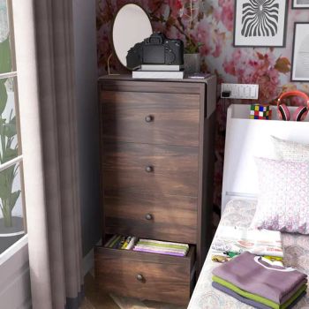 Chest of Drawer with Telescopic Rails for Bedroom Storage - Weifang Fine Life Household Products Co., Ltd - China