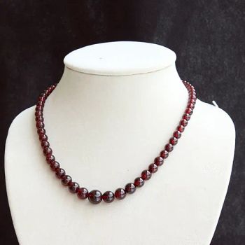 Semi Precious Crystal Garnet Stone Gemstone Necklace<Esb01338> - East Sunrise Jewelry Co., Limited - China