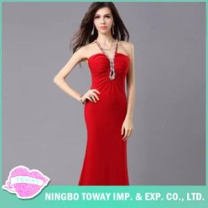 White Party Club Sexy Fashion Red Prom Long Evening Dresses Age Adult Style Elegant Technics Inlay Life Long Life Trademark - NINGBO FANST IMP.&EXP. CO., LTD. - China