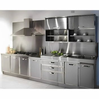 L Shaped Aluminium Modular Kitchen - Ugo Interior - India