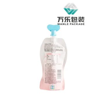 Custom Special Shaped Printed Stand up Juice Beverages Bag Spout Pouch Bag Plastic Packaging Bag - Zhejiang Wanle Packaging Co., Ltd. - China