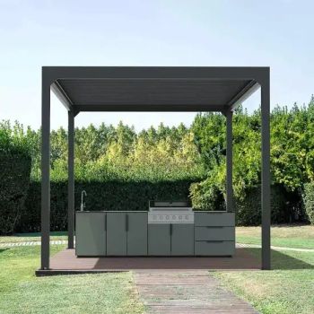 Premium Waterproof Aluminum Canopy Gazebo with Glass Doors - Zeyi Aluminum Co., Ltd. - China